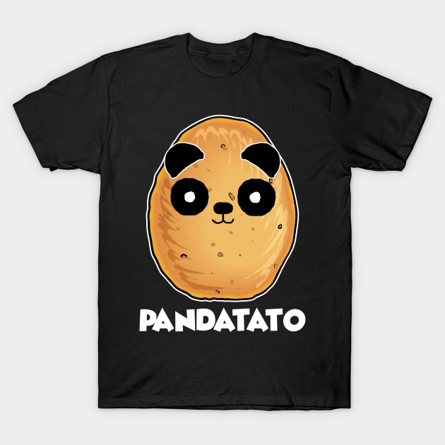 Pandatato Funny T-Shirt Cute Potatoes Panda T-Shirt by Danielsmfbb